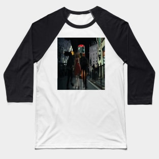 London Adventure Illustration Baseball T-Shirt